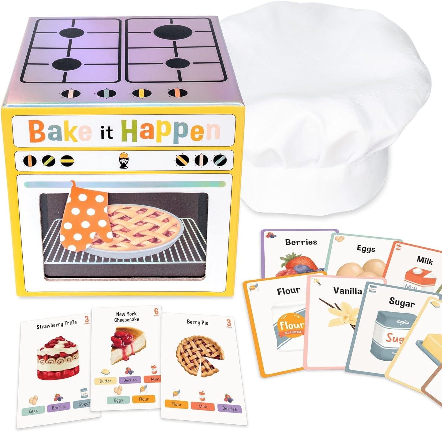 Bake it Happen LE01 Family Baking Card Game Lucky Egg Fun Creative Delicious