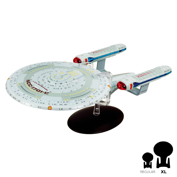 #10 U.S.S. Enterprise NCC-1701-C XL EDITION Model Die Cast Ship (Eaglemoss / Star Trek)