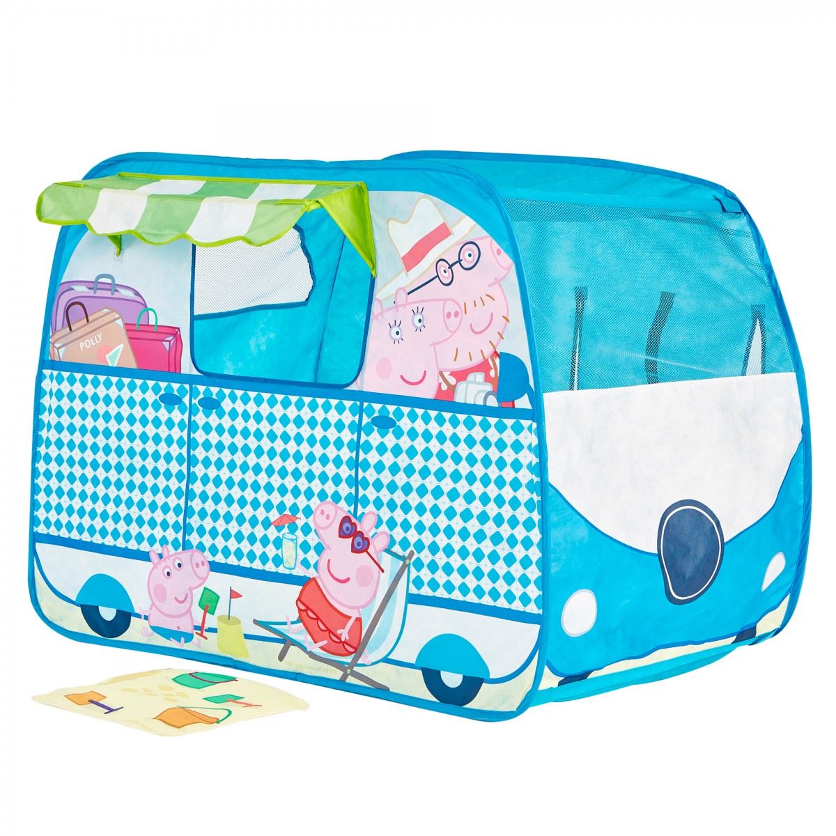 Peppa Pig Campervan Pop-Up Play Tent Playhouse Indoor & Outdoor Fun Large Blue