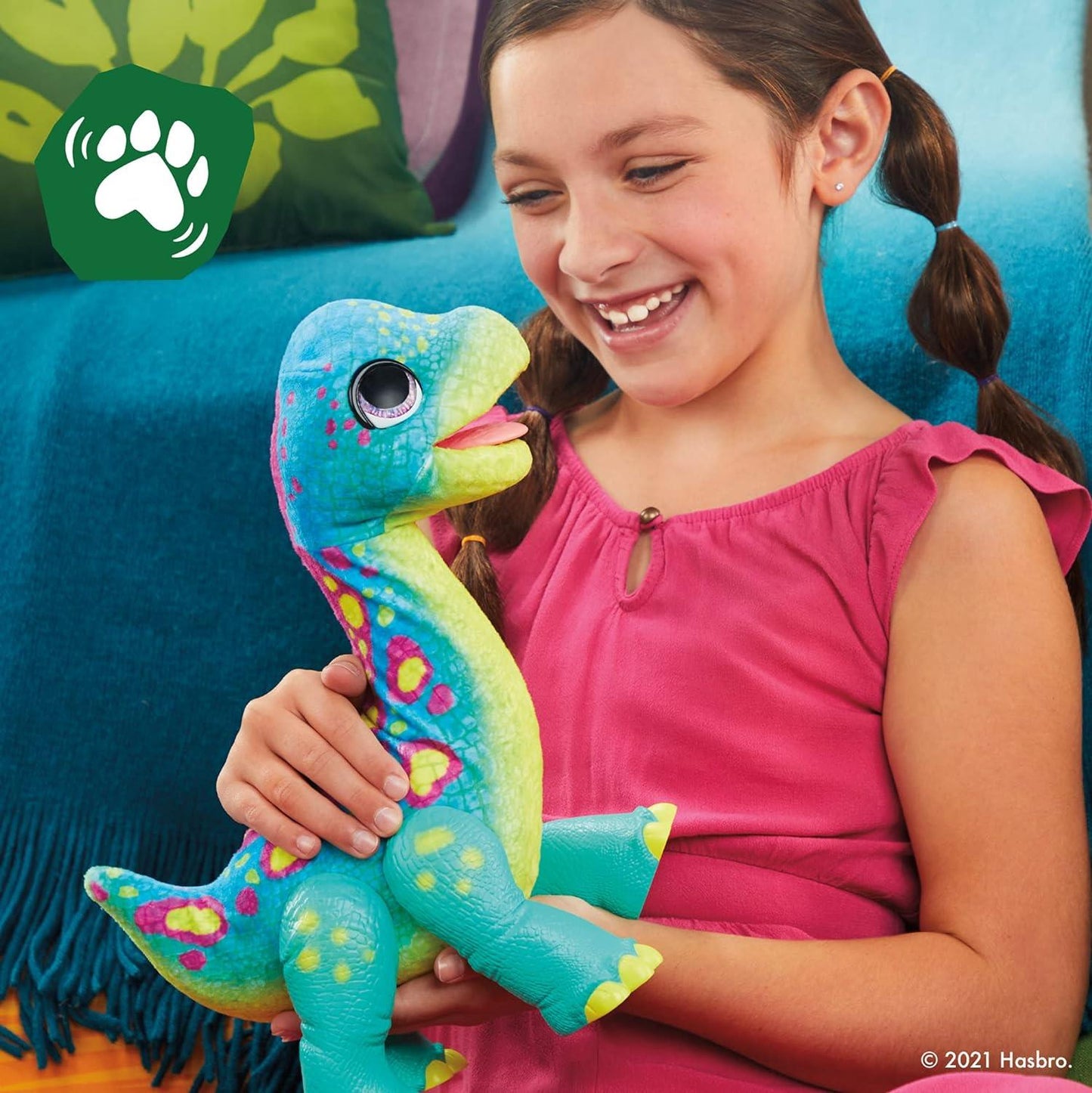 FurReal Snackin' Sam the Bronto F1739 Interactive Animatronic Plush Toy