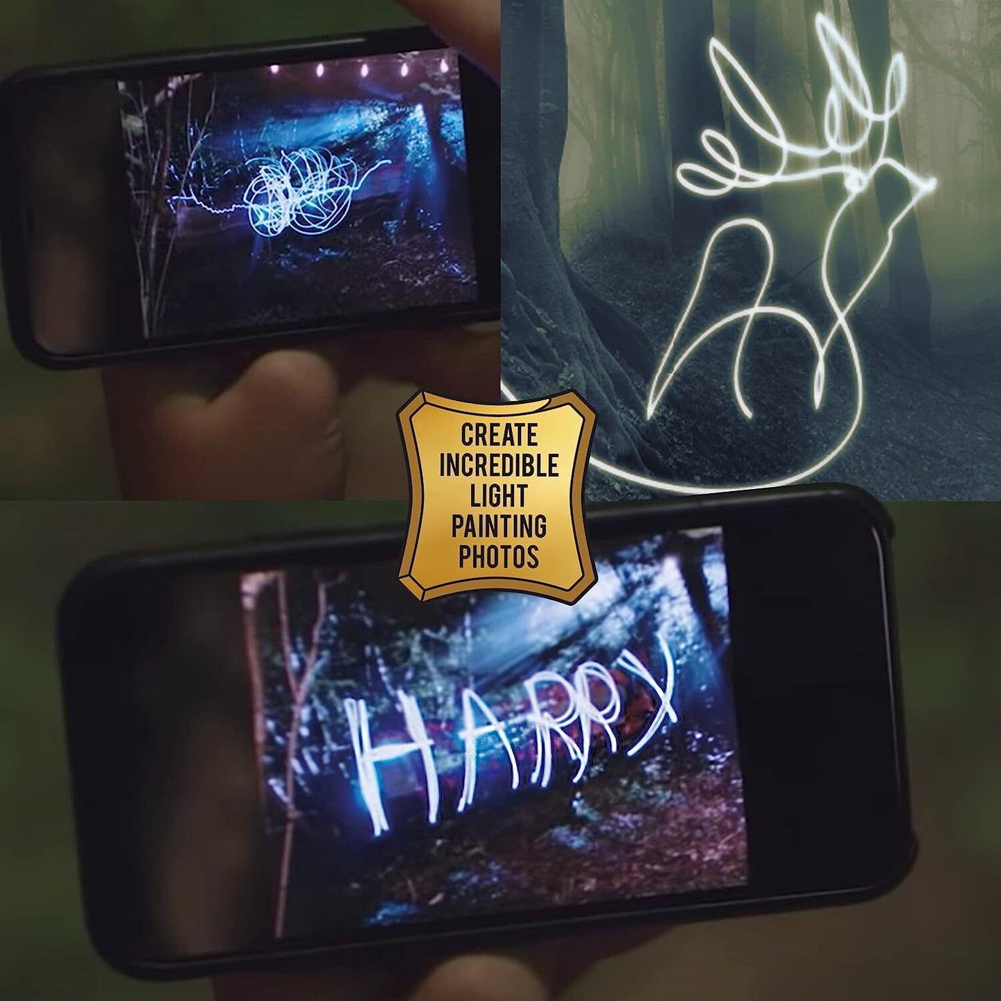 Draco Malfoy Painting Harry Potter Wand 14" Lumos Magic Light Large Wizarding World