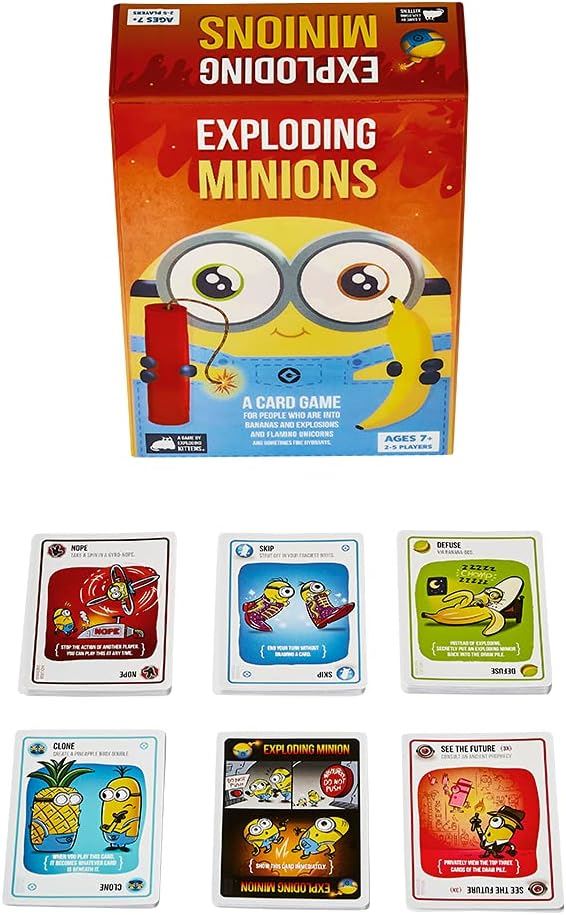 Exploding Minions Party Game by Exploding Kittens Ages 7+ 2-5 Players