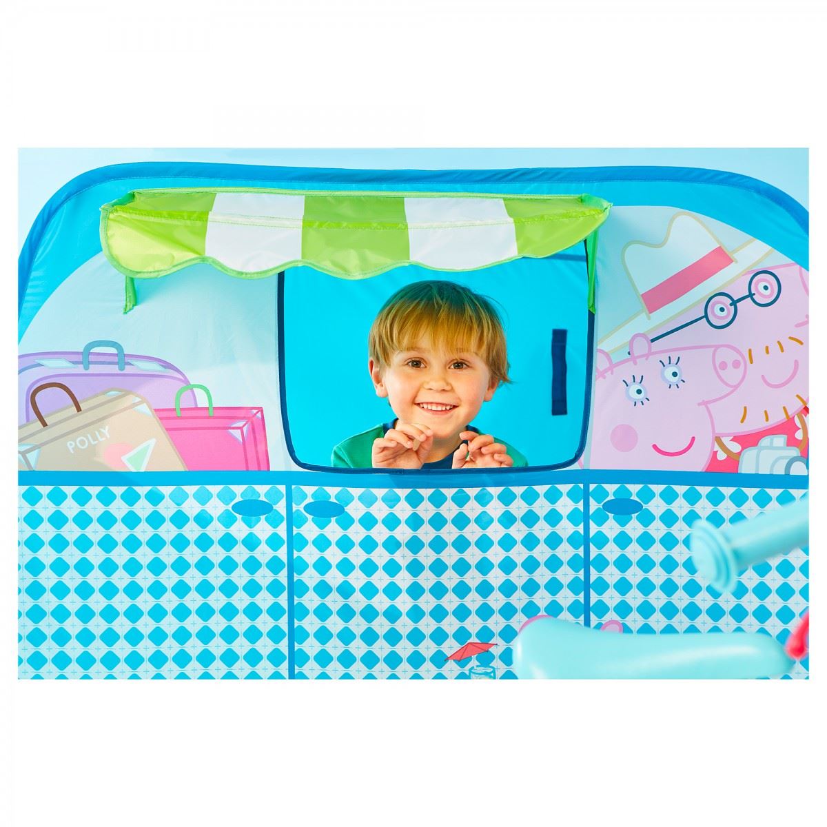 Peppa Pig Campervan Pop-Up Play Tent Playhouse Indoor & Outdoor Fun Large Blue