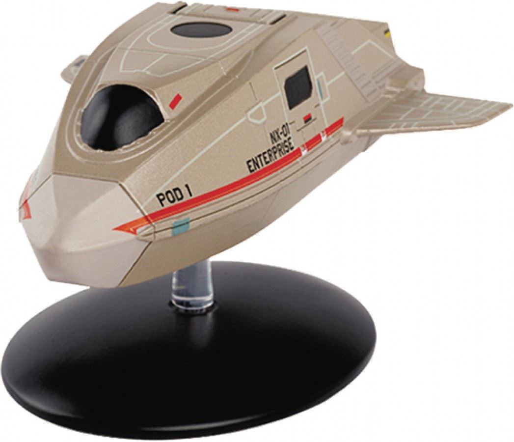 #06 NX-01 Enterprise Shuttlecraft "Pod 1" Shuttlecraft Diecast Model Ship (Eaglemoss / Star Trek)