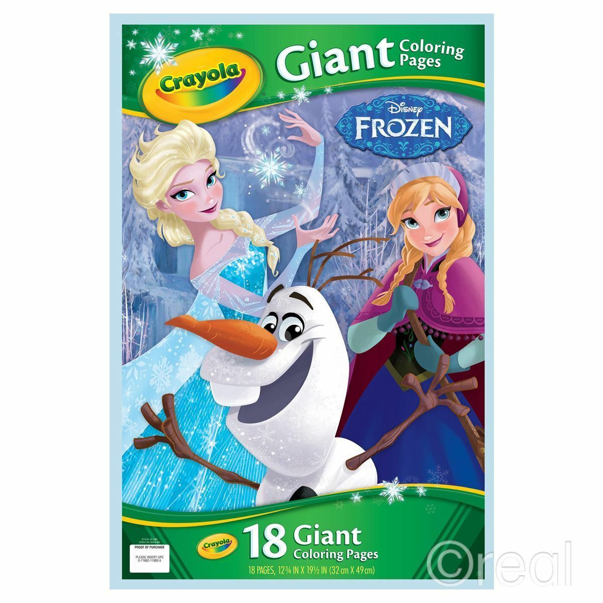 Crayola Frozen 18 Giant Colouring Pages Creative Play Disney Official