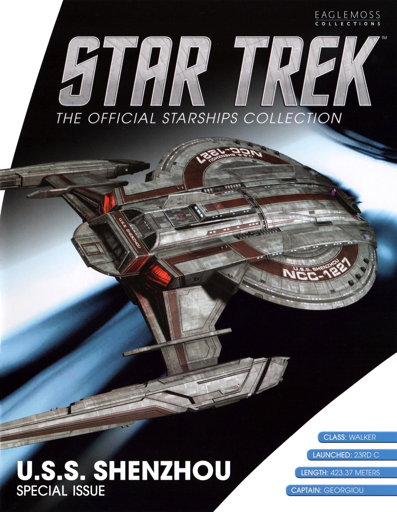 #22 U.S.S. Shenzhou NCC-1227 XL EDITION Starship Model Diecast Ship (Eaglemoss / Star Trek)