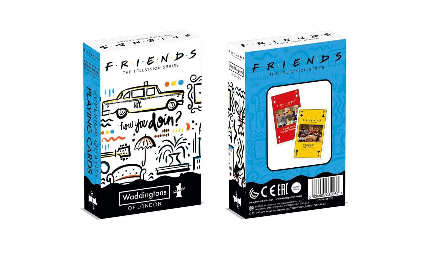 Friends Waddingtons Number 1 Playing Cards Game