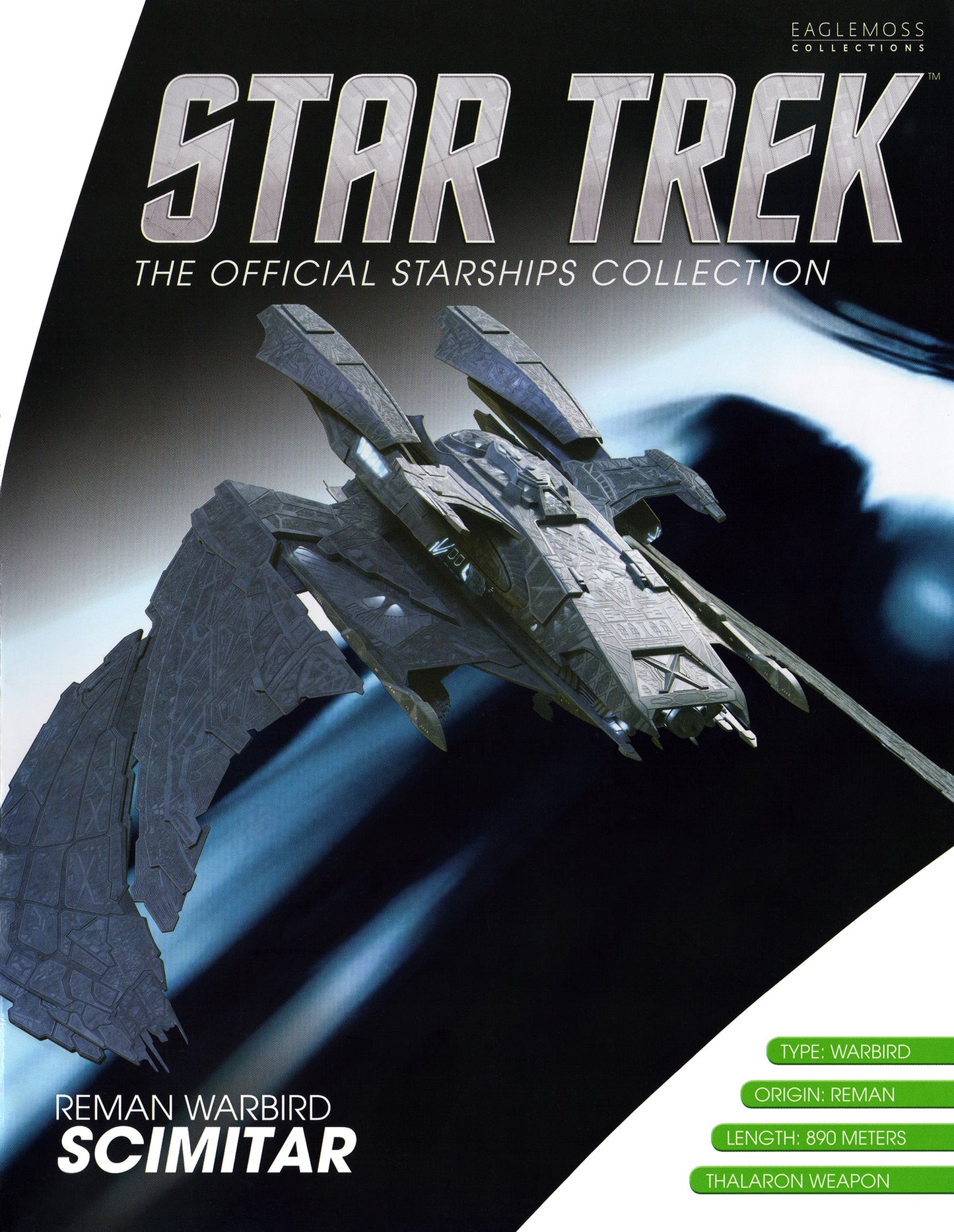 #18 Reman Warbird Scimitar Model Diecast Ship SPECIAL ISSUE (Eaglemoss / Star Trek)