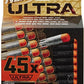 NERF Ultra Refill Darts 45pk E9430 Official Nerf Ultra Foam Reload Aerofin Tech