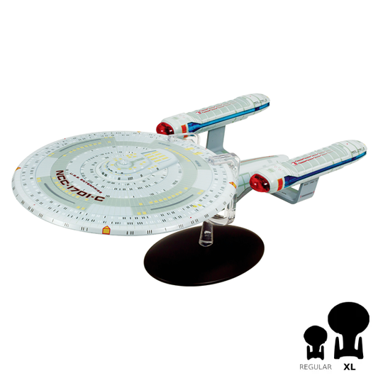 #10 U.S.S. Enterprise NCC-1701-C XL EDITION Model Die Cast Ship (Eaglemoss / Star Trek)