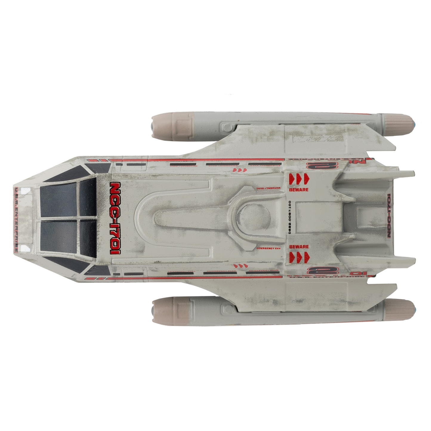 #14 U.S.S. Enterprise Moore-Type Passenger Shuttle Model Diecast Shuttlecraft Ship (Eaglemoss / Star Trek)