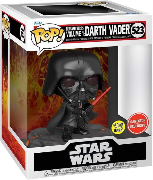 Darth Vader Red Saber Series: Volume 1 #523 GITD Deluxe Pop Vinyl Figure (Star Wars)