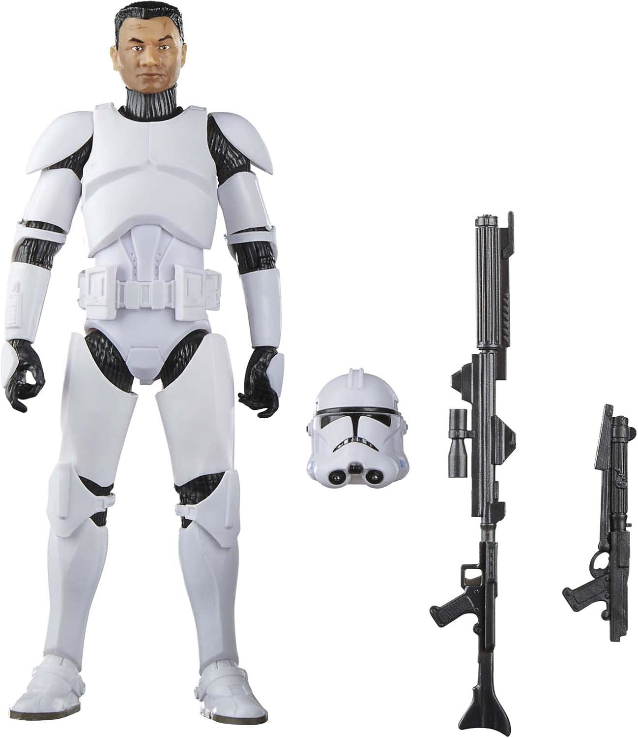 Phase II Clone Trooper 6″ Action Figure – Star Wars The Black Series F7105 (The Clone Wars) by Hasbro | Premium Collector Trooper with Accessories