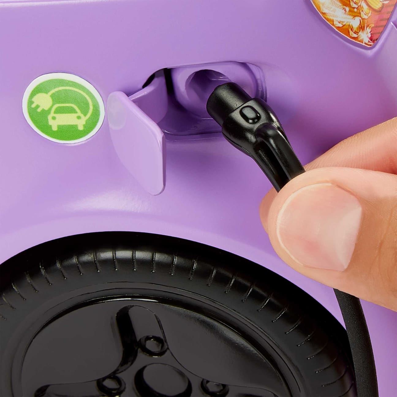 Barbie “Electric Vehicle” with Charging Station HJV36 – Eco-Friendly Barbie Car Playset with Charging Dock & Accessories