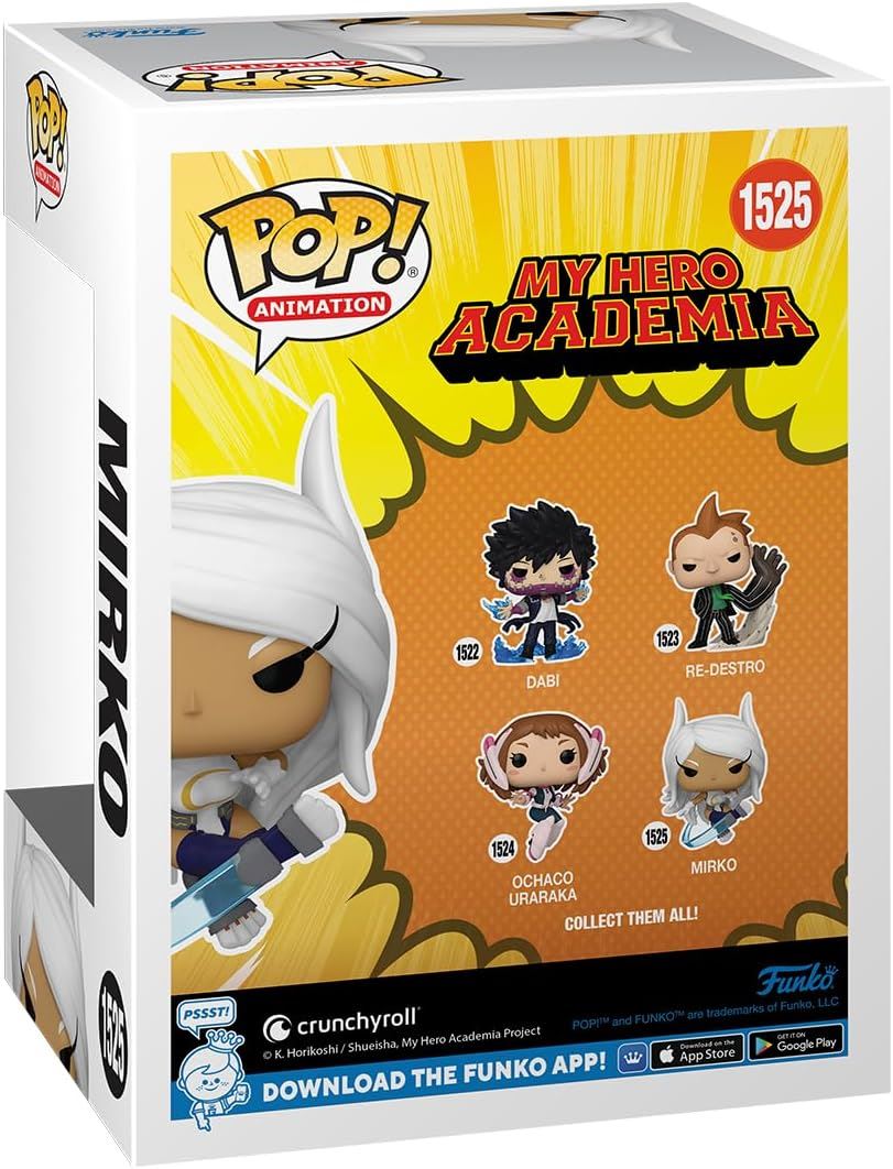 Mirko #1525 Pop! Animation Vinyl Figure 75560 – My Hero Academia Funko Collectible 3.75″ Anime Hero Figure