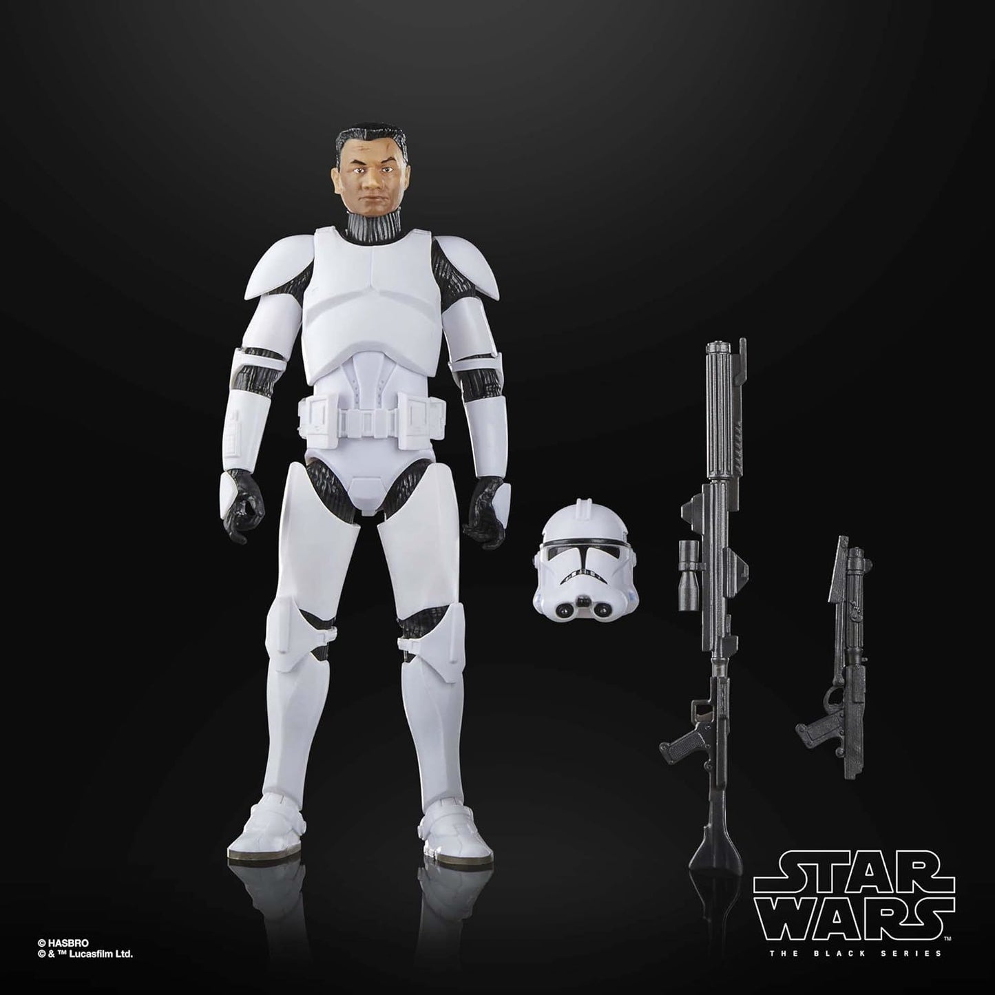Phase II Clone Trooper 6″ Action Figure – Star Wars The Black Series F7105 (The Clone Wars) by Hasbro | Premium Collector Trooper with Accessories