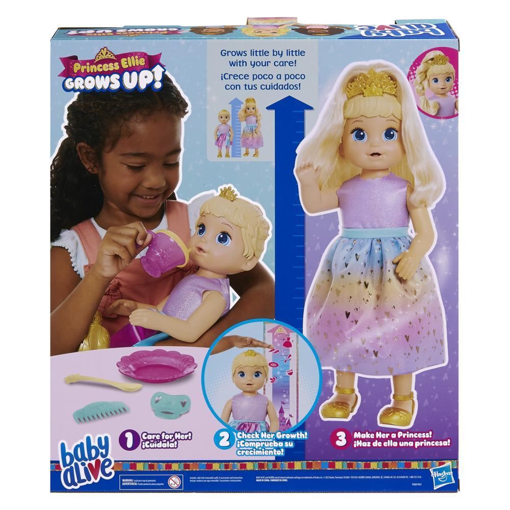 Princess Ellie Grows Up! Doll F5236 18" Growing Talking Baby Doll (Baby Alive)
