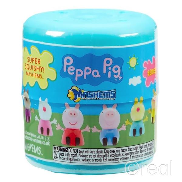 Peppa Pig Series 1 Mash’em – Squishy Collectible Capsule Figure Toy for Kids (Basic Fun)