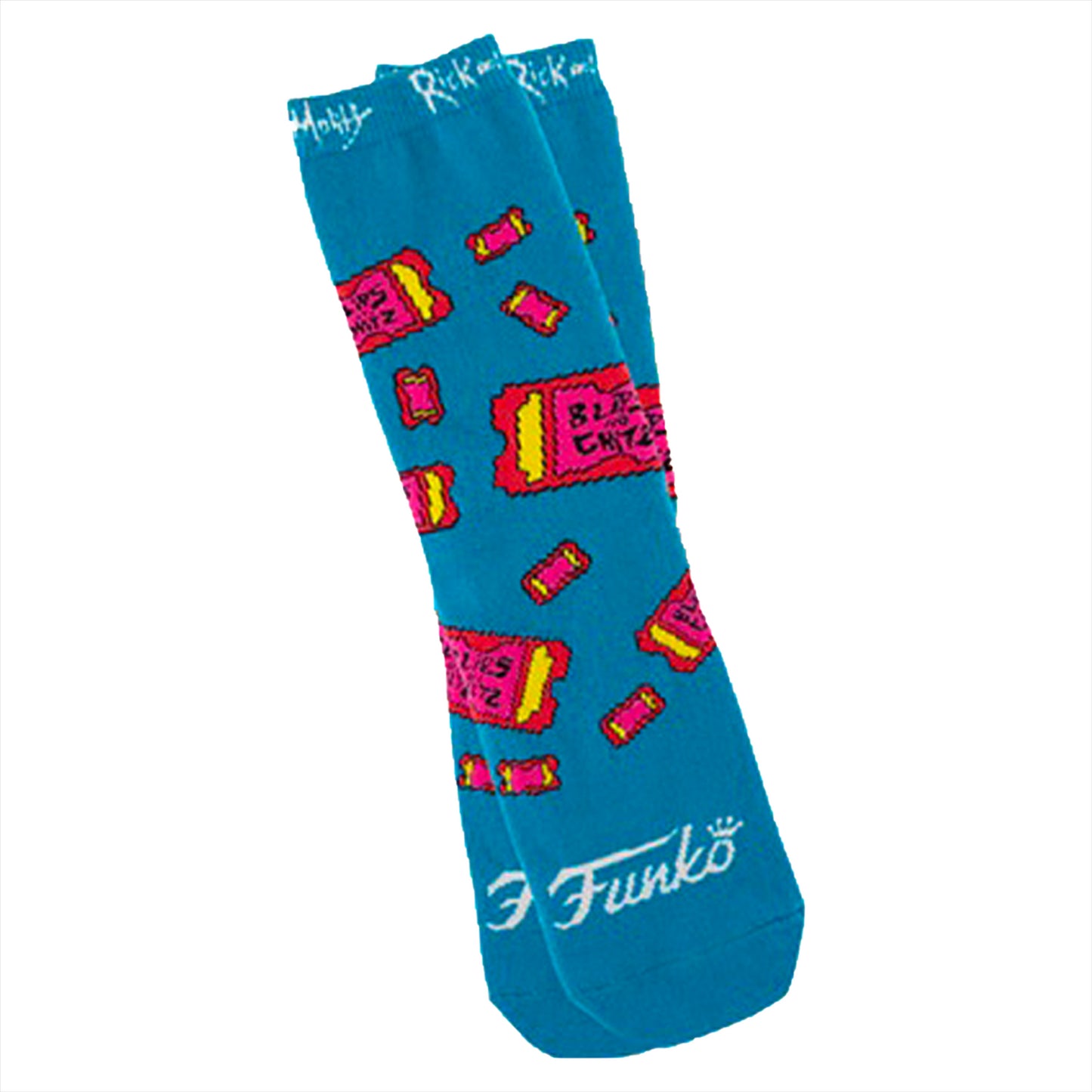 Funko Rick & Morty Blips & Chitz Exclusive Socks - Unisex One-Size Fits Most (Licensed Adult Swim Collectible)
