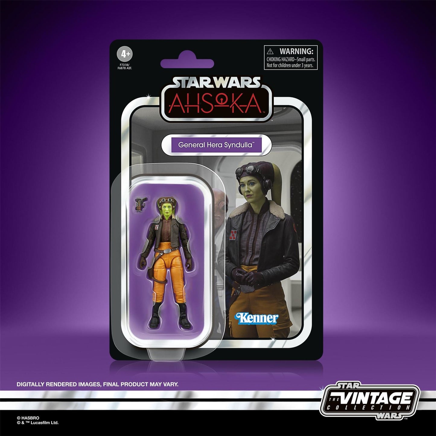 General Hera Syndulla 4″ Action Figure – Star Wars Ahsoka The Vintage Collection F7318 (Kenner-Style Figure by Hasbro)