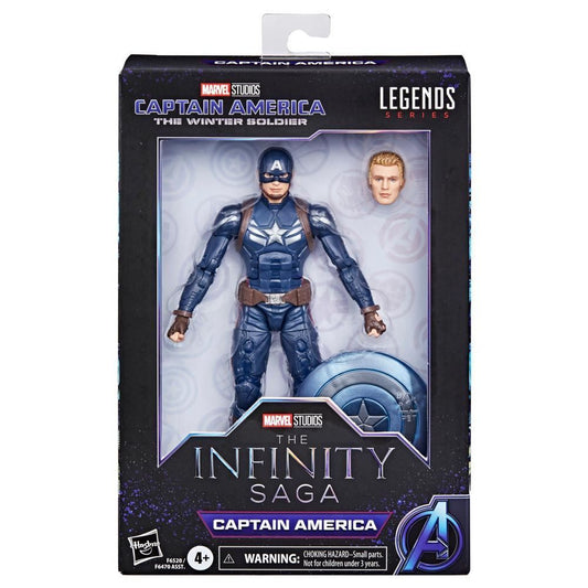 Captain America 6″ Action Figure – Marvel Legends Series F6520 by Hasbro – Fully Articulated Hero Shield Accessory