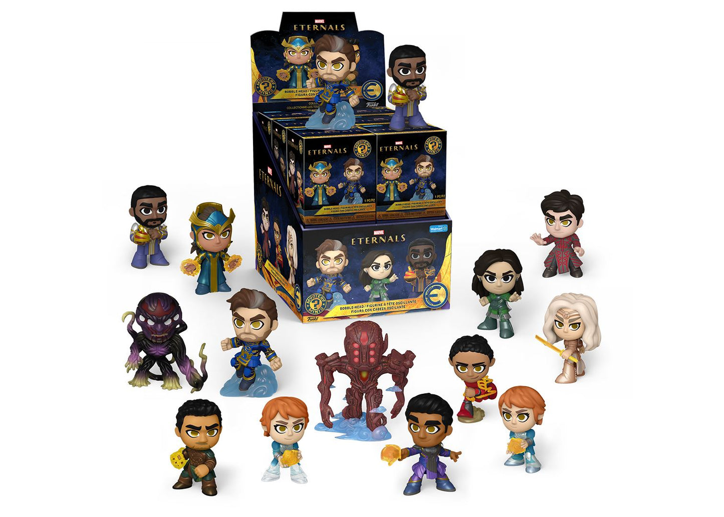 12 [FULL DISPLAY BOX] Mystery Minis Bobble-Head Box (Marvel Eternals)