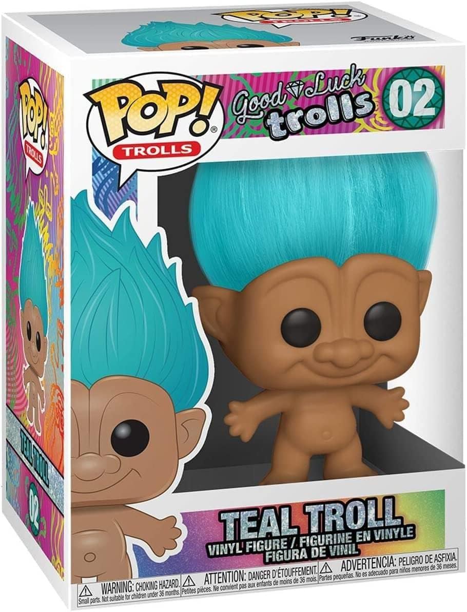 TEAL TROLL #02 Pop Vinyl Figure (Good Luck Trolls)