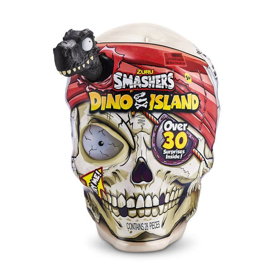 Smashers Dino Island Giant Skull 7488 – BLACK T-Rex Edition Smash Playset (ZURU Smashers) – 30 Surprise Mini Dinos & Interactive Skull Adventure
