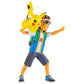 Ash + Pikachu 4.5″ Battle Feature Figure – Pokémon PKW2473 by Jazwares – Launcher Move Action Set with 2-Inch Pikachu