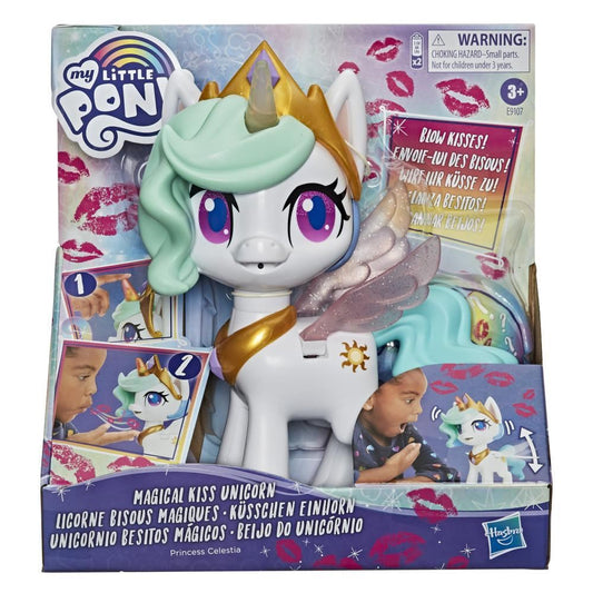 My Little Pony Princess Celestia 8″ Magical Kiss Unicorn (E9107) – Interactive Kids Toy with Lights, Sounds & 3 Surprise Accessories by Hasbro