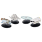 Shuttlecraft Set 7 (Captain’s Yacht, Spacematic Cargo Shuttle Type 9A Docking Shuttle) Model Die Cast Ships (Eaglemoss / Star Trek)