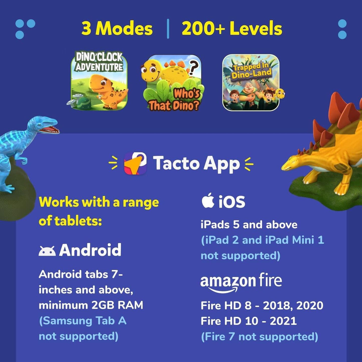 Shifu TACTO: DINO Shifu037 Interactive Dinosaur Toys STEM (Shifu)