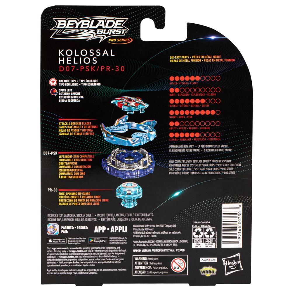 Kolossal Helios F7802 – Beyblade Burst Pro Series Spinning Top Starter Pack | Authentic Takara-Tomy Style Battling Game Toy