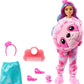 BARBIE Cutie Reveal Fantasy Doll with Sloth Plush Costume & 10 Surprises (HJL59)