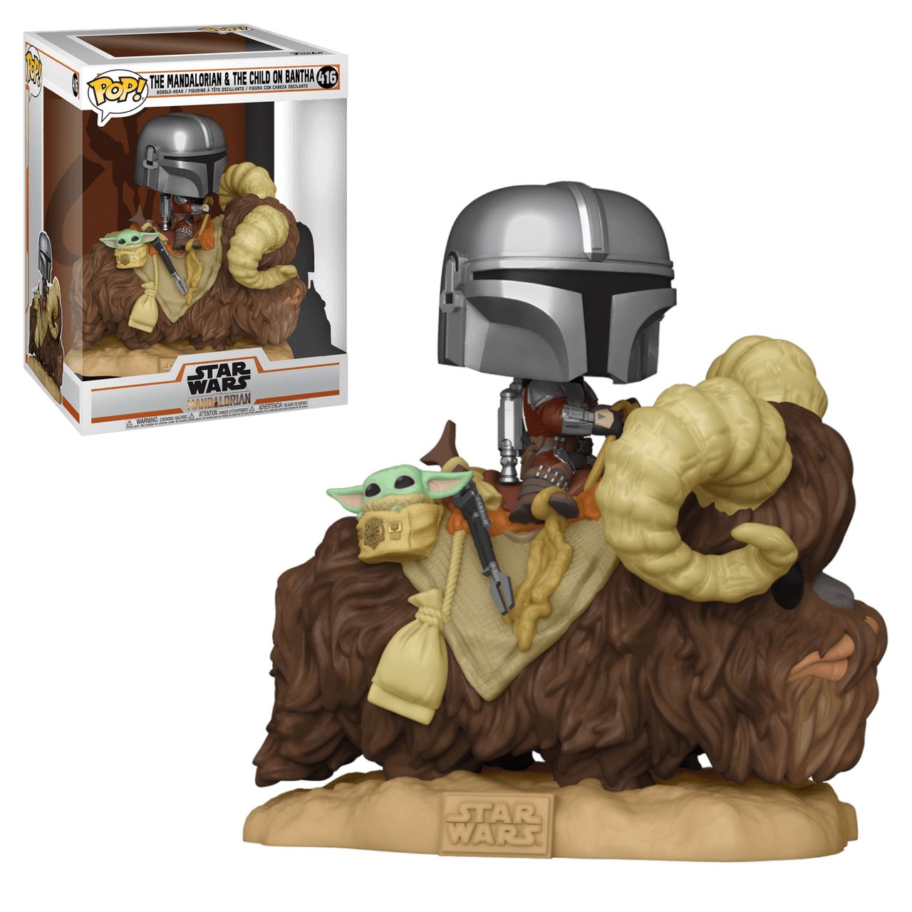 The Mandalorian and The Child on Bantha #416 Funko POP! Vinyl Figure (Star Wars) 52373