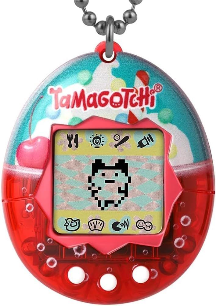 ICE CREAM FLOAT (Gen 2) | Retro 1997 Virtual Pet with Chain & Mini-Game (BANDAI Original Tamagotchi)