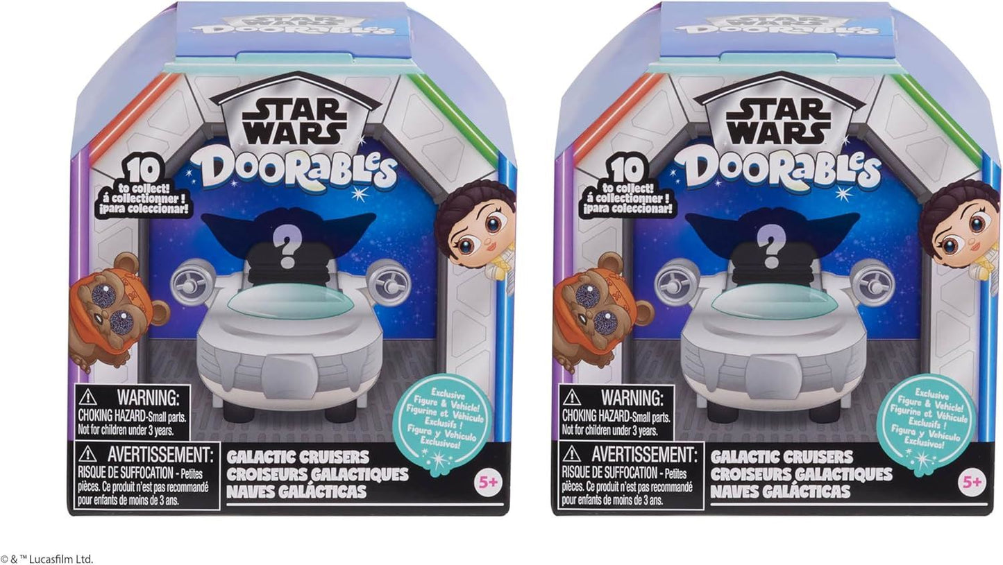 2 x Star Wars Doorables Galactic Cruisers 44806 – Double Pack Figure & Cruiser Set (Series 1 Collectibles)