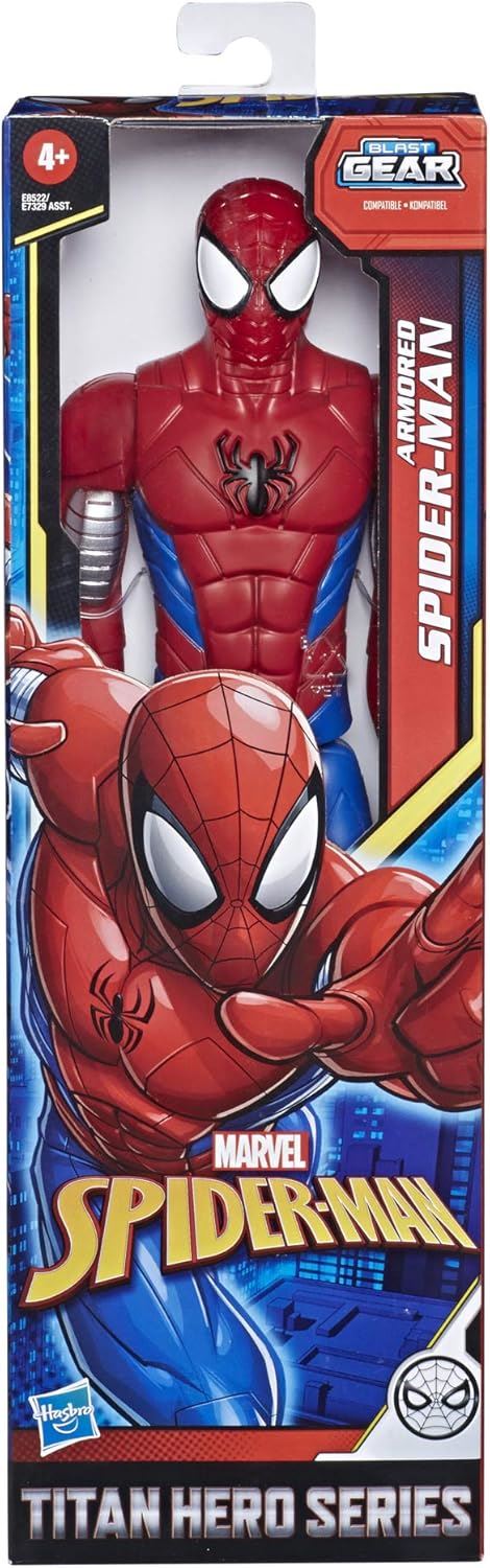 ARMOURED SPIDER-MAN E8522 12" Action Figure Titan Hero Series (Marvel Spider-Man)
