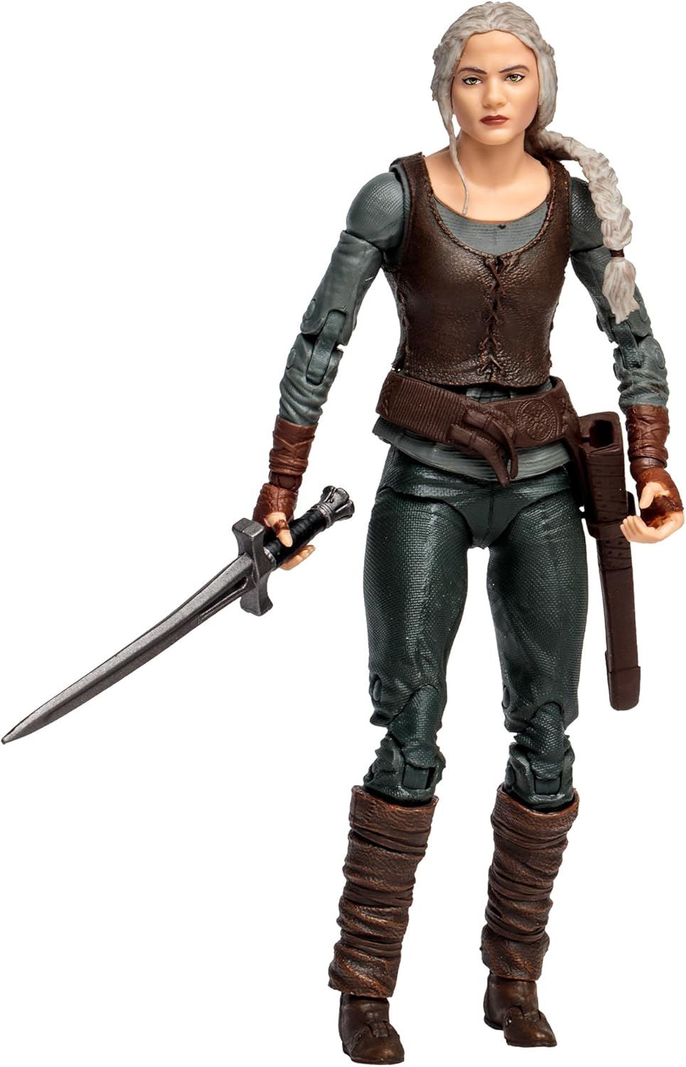 Ciri & Geralt of Rivia 7″ Figure 2-Pack 13813 – The Witcher Season 3 (Netflix) | McFarlane Toys Collector Twin Pack with Accessories