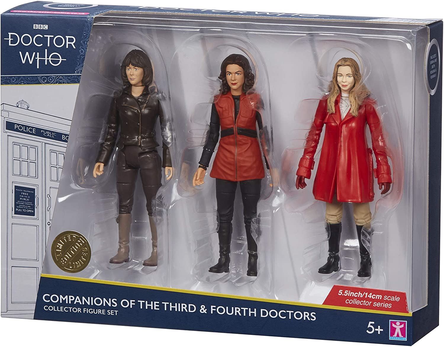 Doctor Who Companions of the Third & Fourth Doctors Collector Figure Set 07244