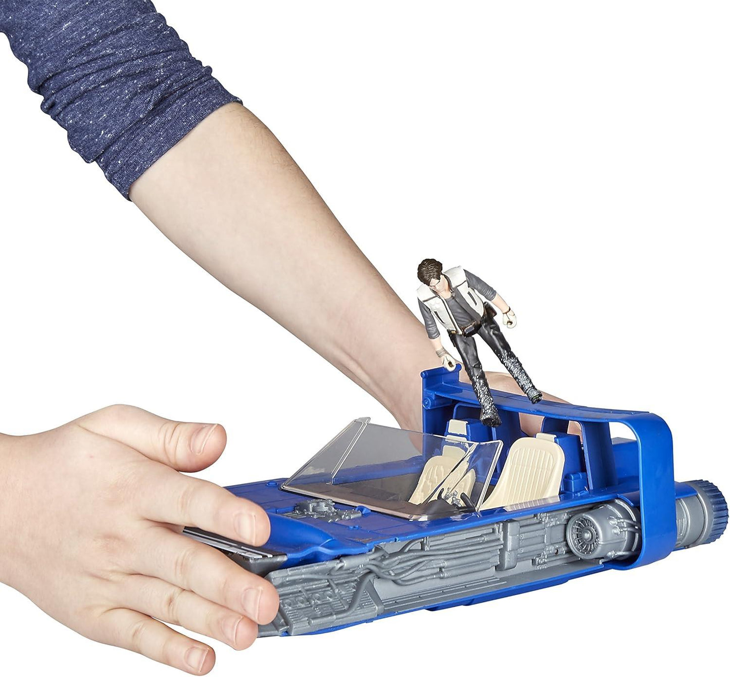 Star Wars Han Solo’s Landspeeder Force Link 2.0 E1263 – Vehicle & Figure Set with Sound Effects (Hasbro)