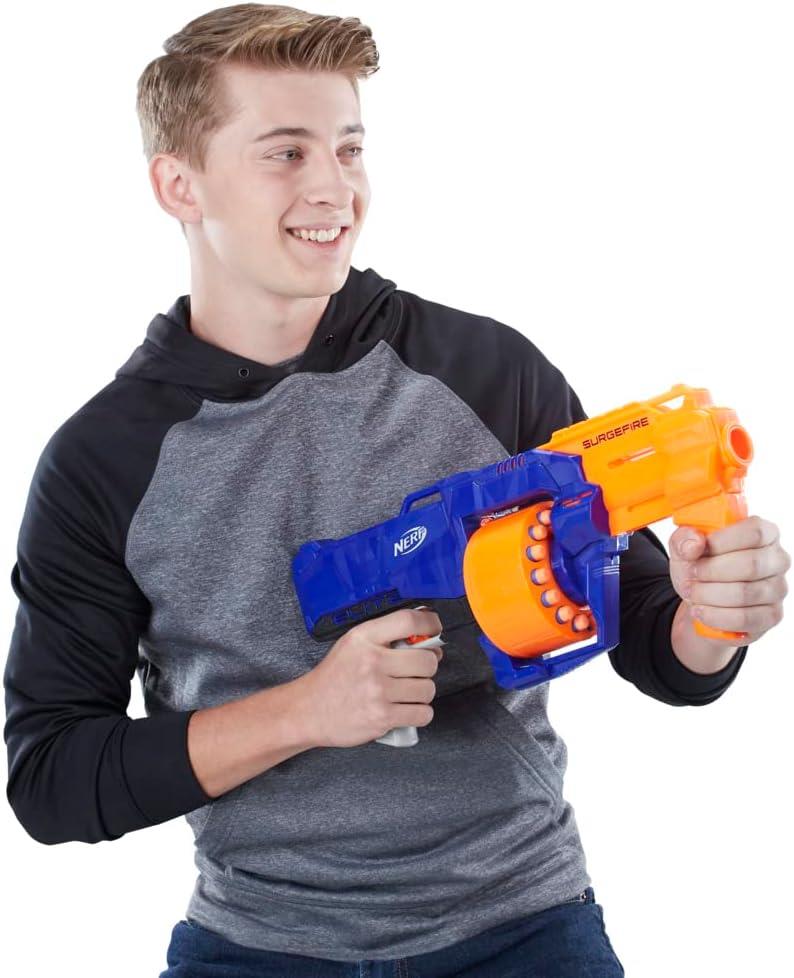 Nerf N-Strike Elite Surgefire Blaster - Rapid-Fire Pump Action Dart Blaster