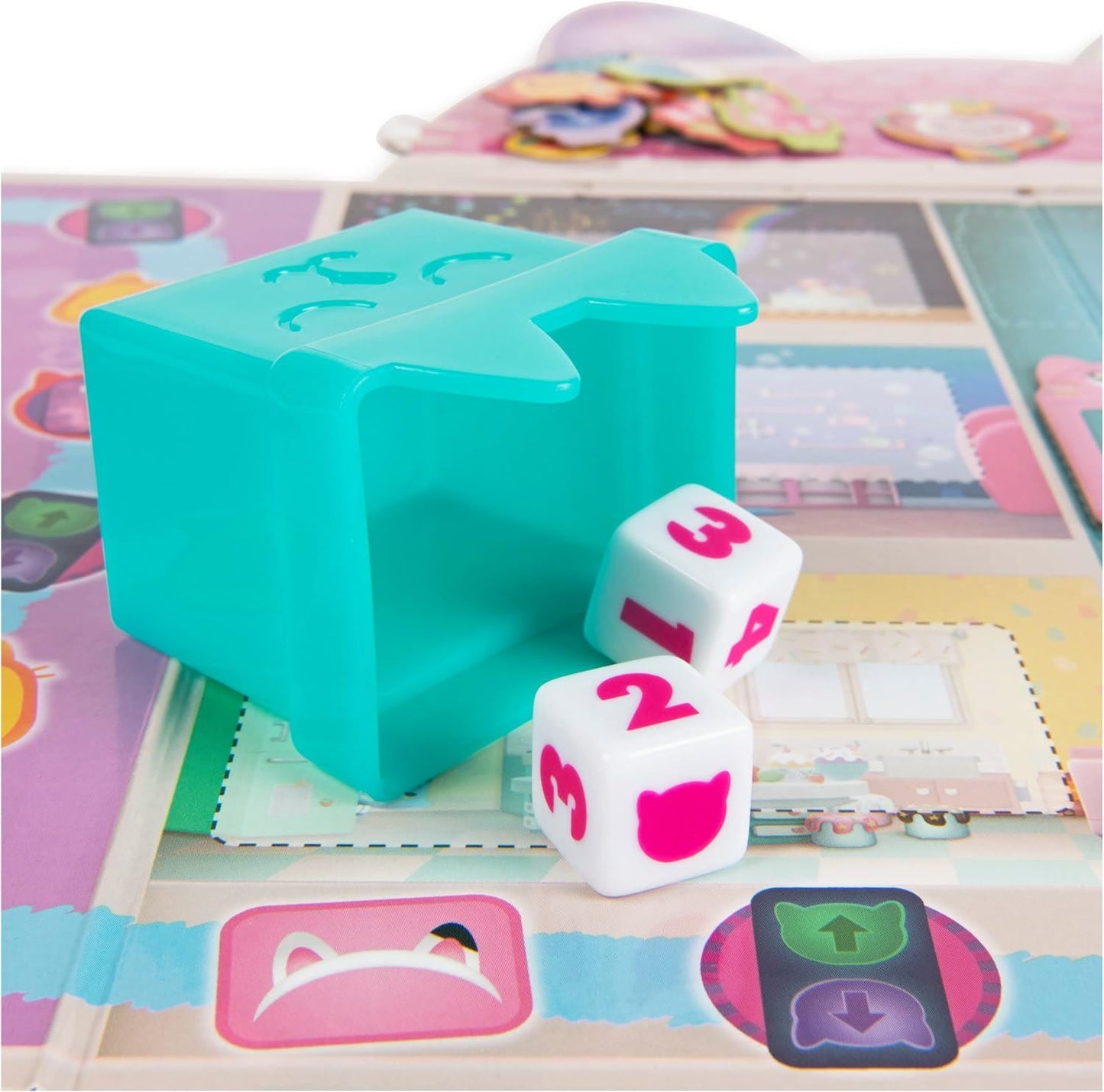 The Meow Tastic Game 6068673 Gabby’s Dollhouse Board Game by Spin Master | Family Game Based on the Netflix Series