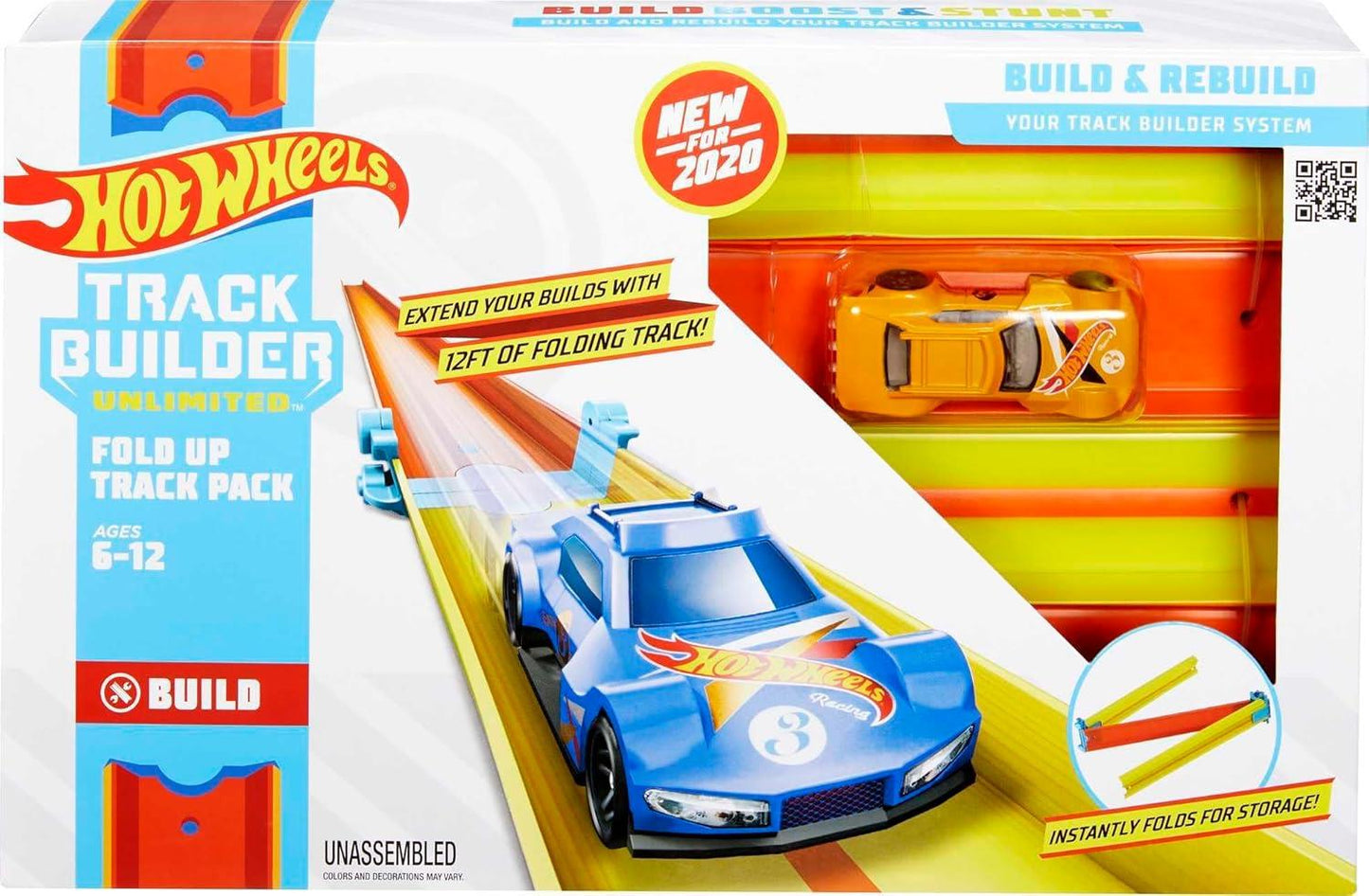 Hot Wheels: Track Builder Unlimited Fold Up Track Pack Age 6+ GLC91
