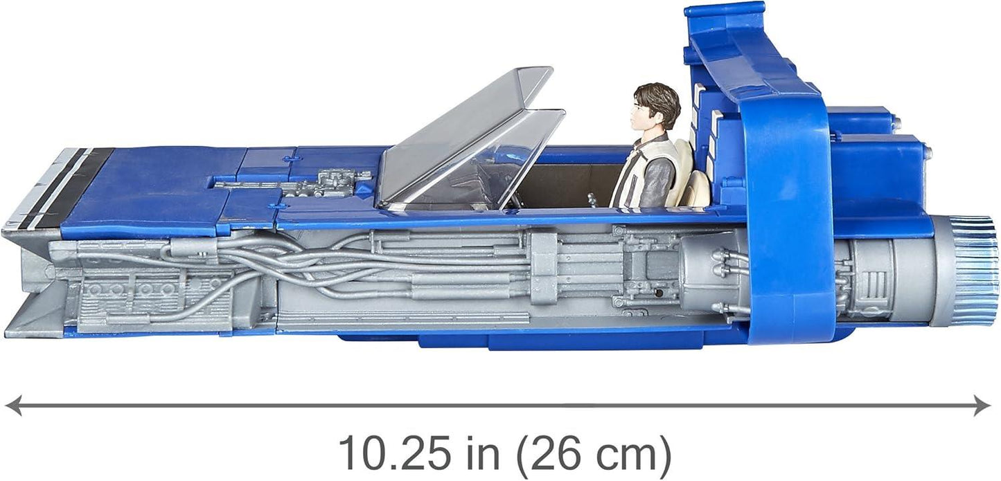 Star Wars Han Solo’s Landspeeder Force Link 2.0 E1263 – Vehicle & Figure Set with Sound Effects (Hasbro)