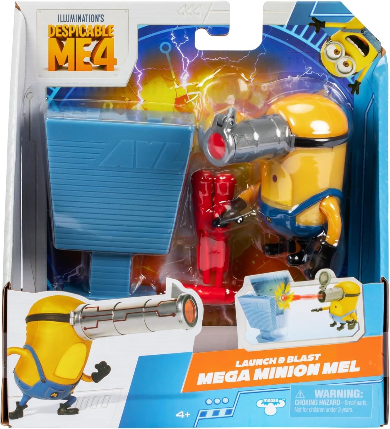 Launch & Blast MEGA MINION MEL 59281 Action Figure (Despicable Me 4)