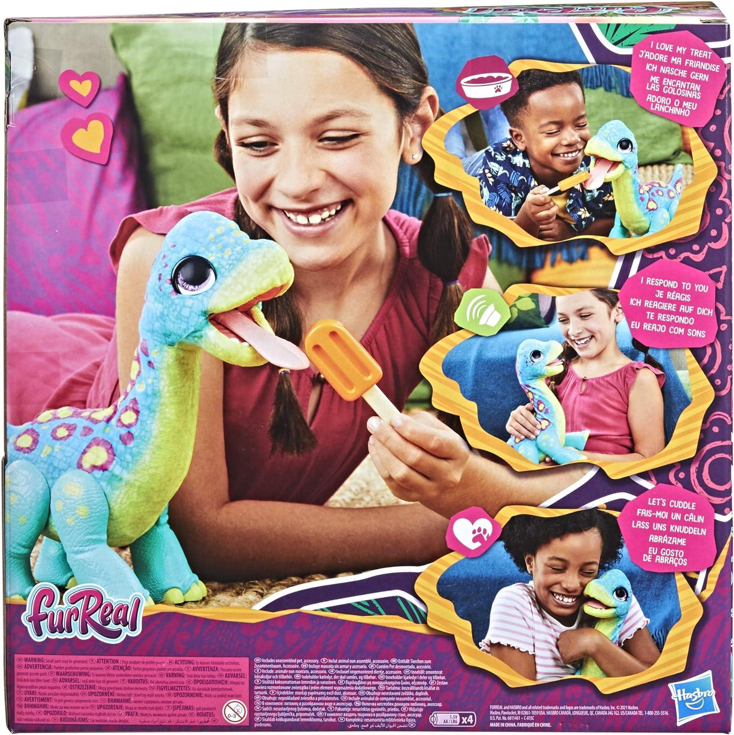 FurReal Snackin' Sam the Bronto F1739 Interactive Animatronic Plush Toy