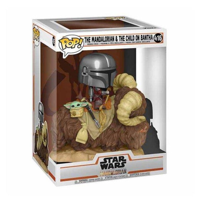 The Mandalorian and The Child on Bantha #416 Funko POP! Vinyl Figure (Star Wars) 52373