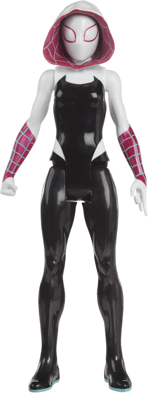 Spider-Gwen 12″ Action Figure – Marvel Spider-Man: Across the Spider-Verse Titan Hero Series F5704 by Hasbro | Movie-Inspired Ghost-Spider Hero Figure
