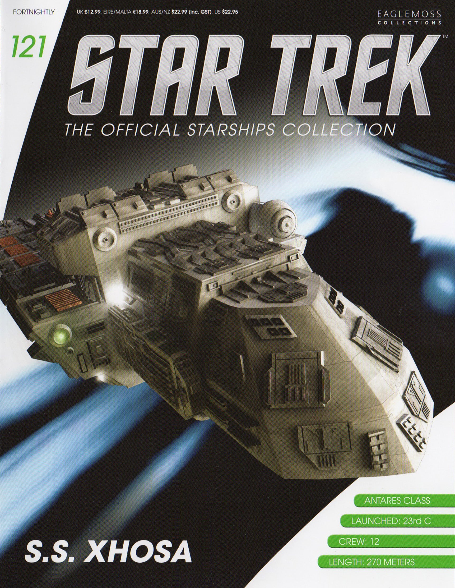 #121 Xhosa Model Die Cast Ship Eaglemoss Star Trek